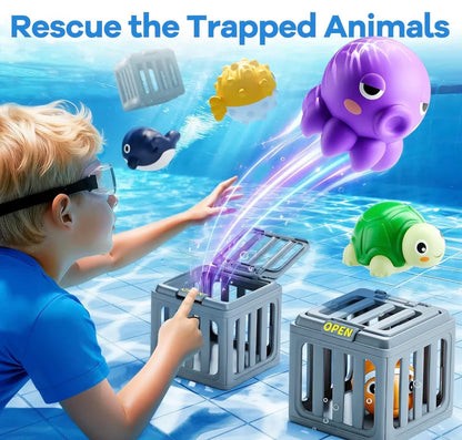 Rescue Sea Animals Cage Play Set