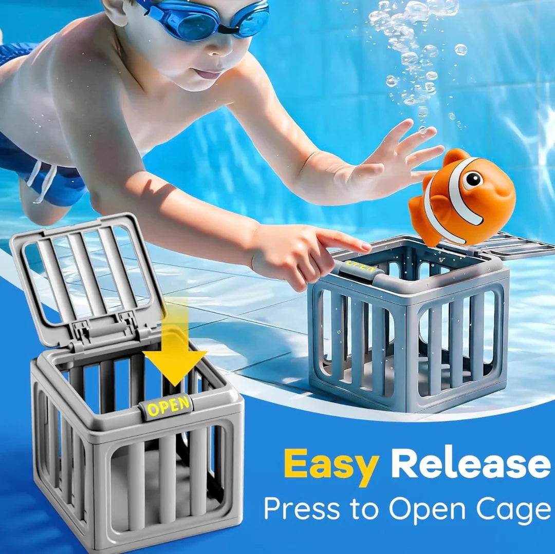 Rescue Sea Animals Cage Play Set
