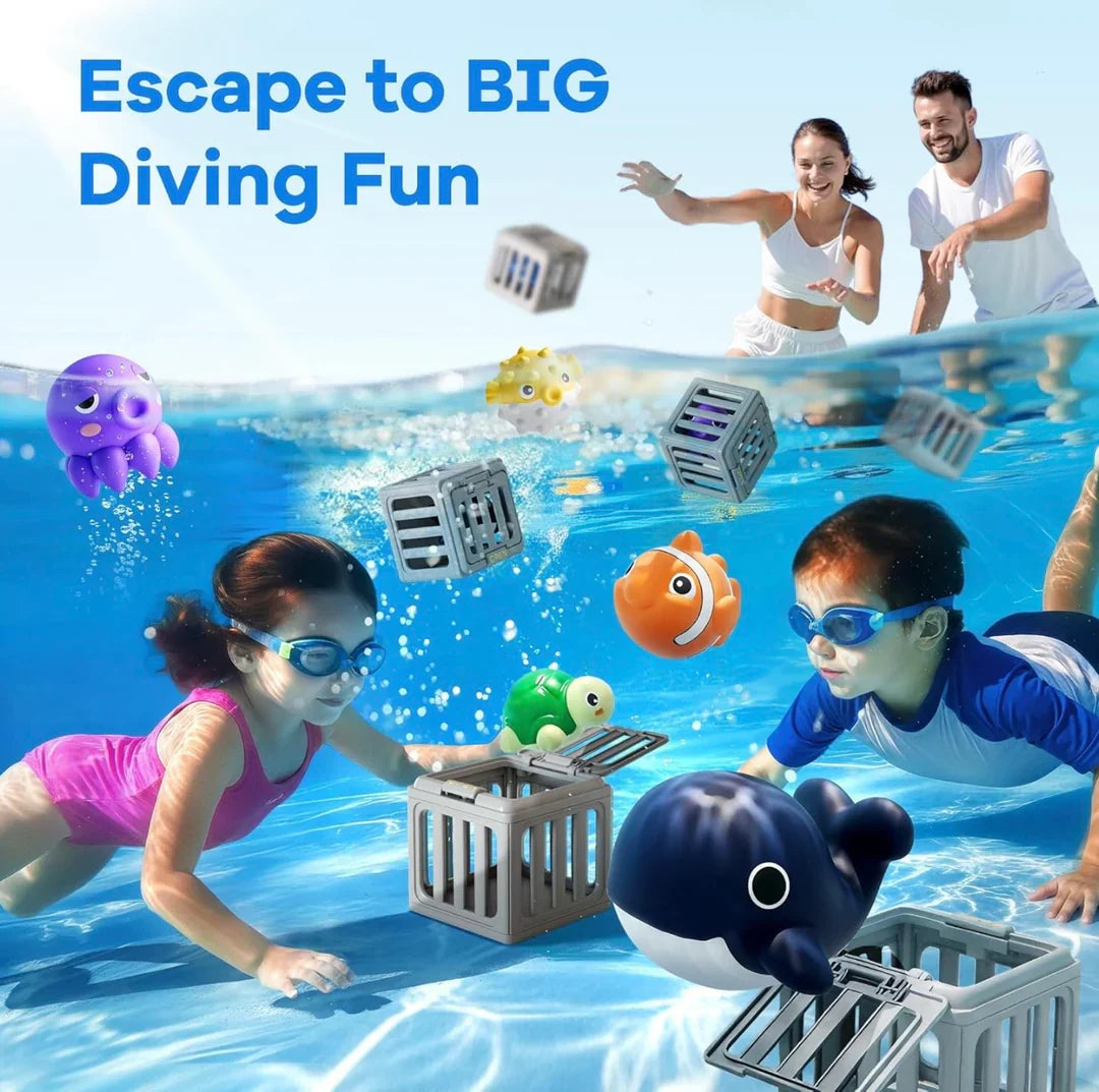 Rescue Sea Animals Cage Play Set