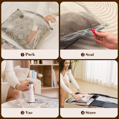 Travel Vacuum Storage Bags Set