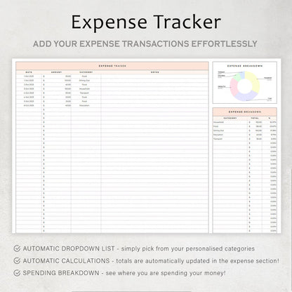 Simple Budget Planner Spreadsheet – Google Sheets & Excel